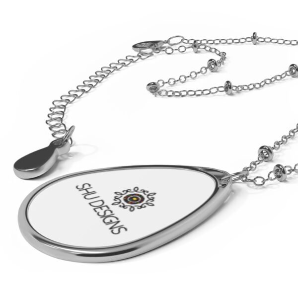 Elegant Oval Necklace, Minimalist Jewelry, Gift for Her, Personalizable Pendant, Stylish Accessory, Everyday Wear - Image 3