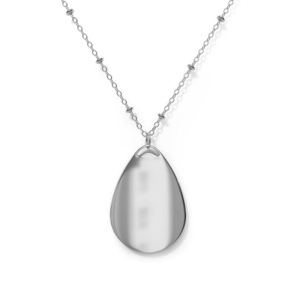 Elegant Oval Necklace, Minimalist Jewelry, Gift for Her, Personalizable Pendant, Stylish Accessory, Everyday Wear - Image 2