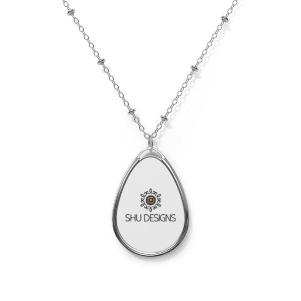 Elegant Oval Necklace, Minimalist Jewelry, Gift for Her, Personalizable Pendant, Stylish Accessory, Everyday Wear
